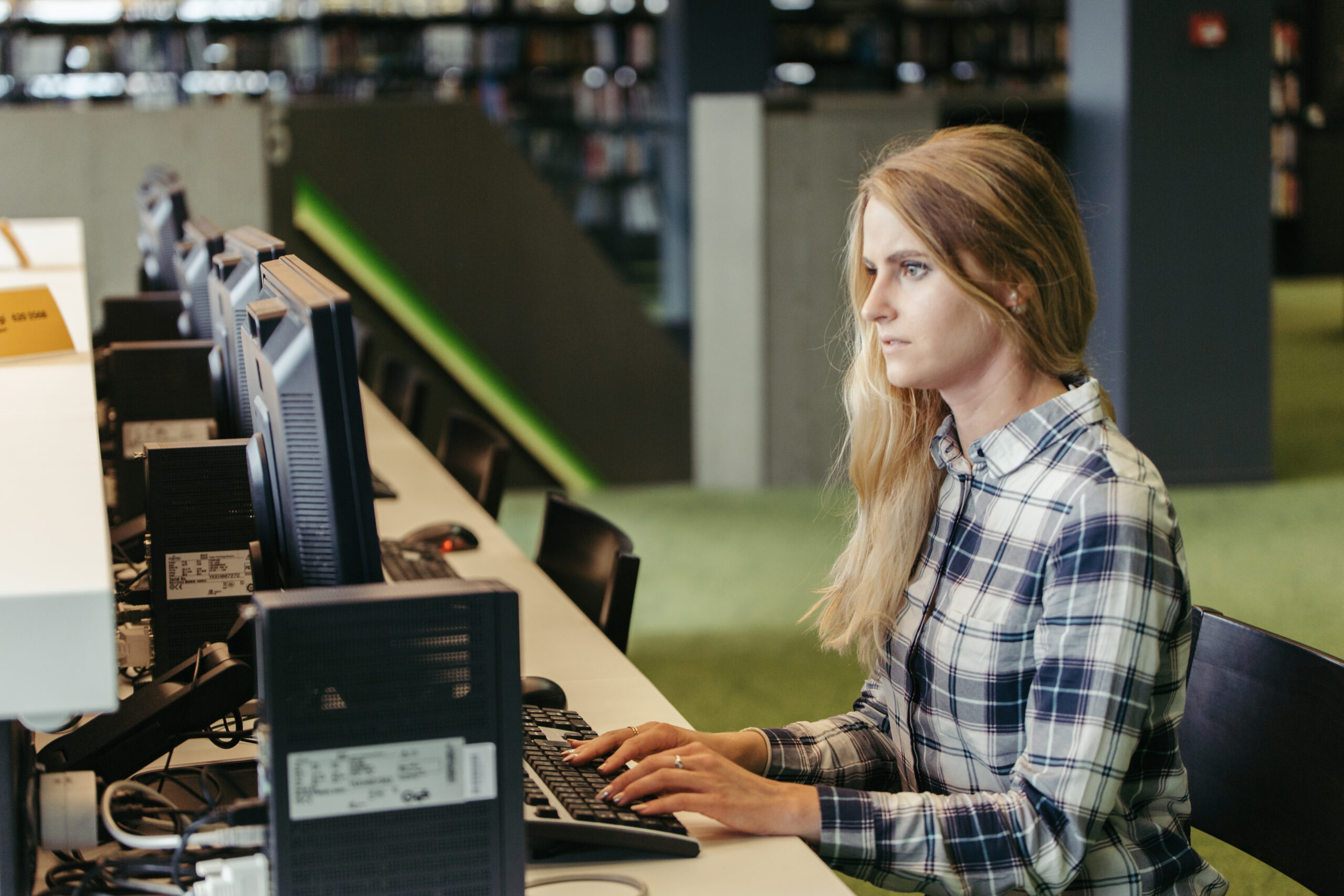 Person working on their computer
